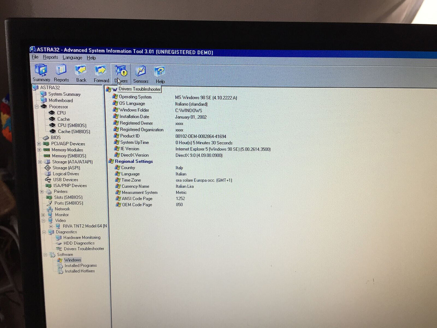 Windows 98 SE Big Tower Intel Pentium 4 2400 Mhz Retrogames 2x Seriale Parallela
