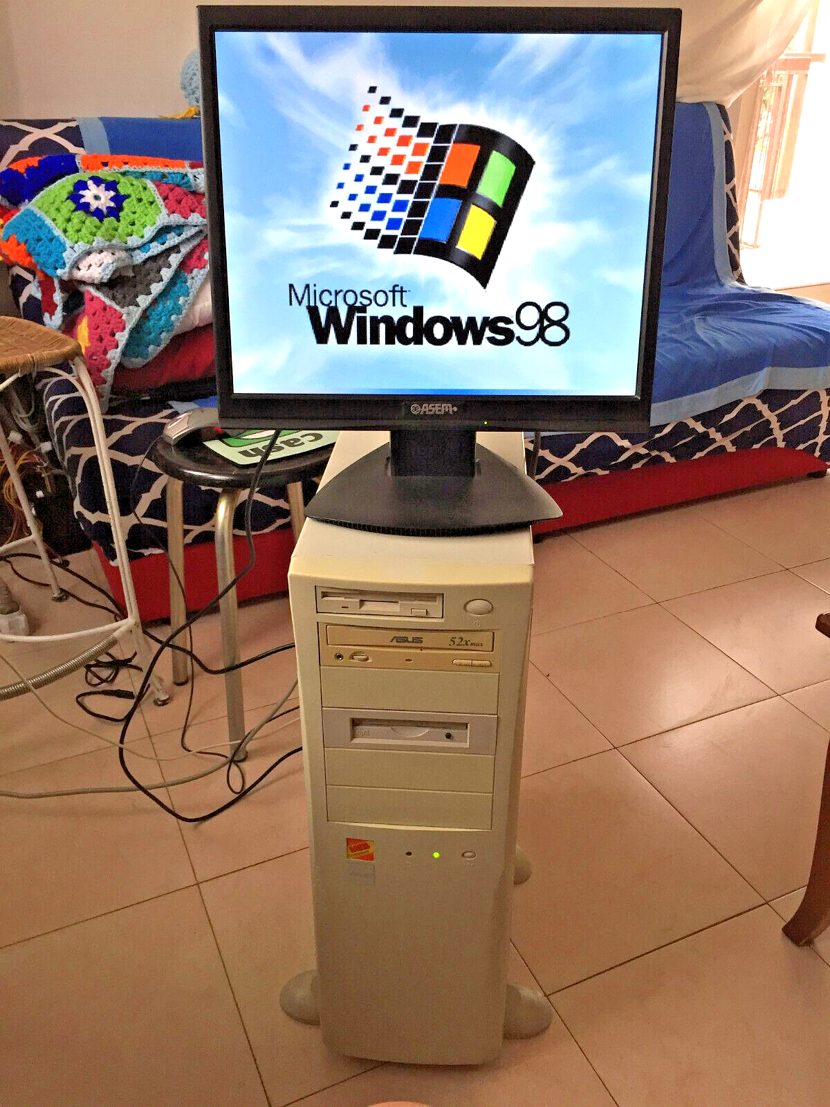 Windows 98 SE Big Tower Intel Pentium 4 2400 Mhz Retrogames 2x Seriale Parallela
