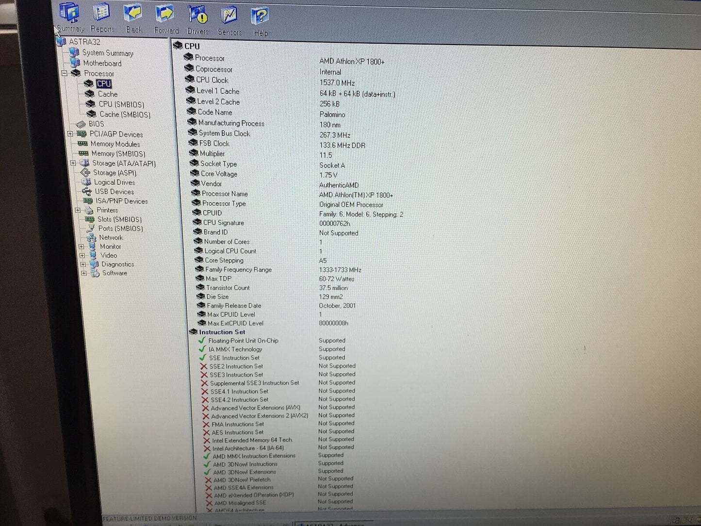 Retrocomputer Windows 98 SE Desktop Amd Athlon Xp 1800+ 1537 Mhz Retrogames Seriale Parallela