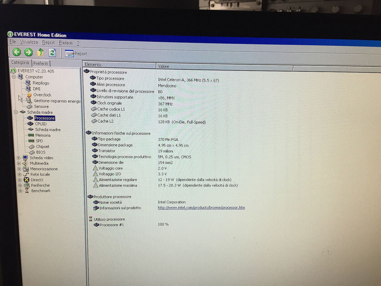Windows 98SE Desktop Vintage Intel Celeron A 366 Mhz 2x Slot Isa Mobo Asus MEL C