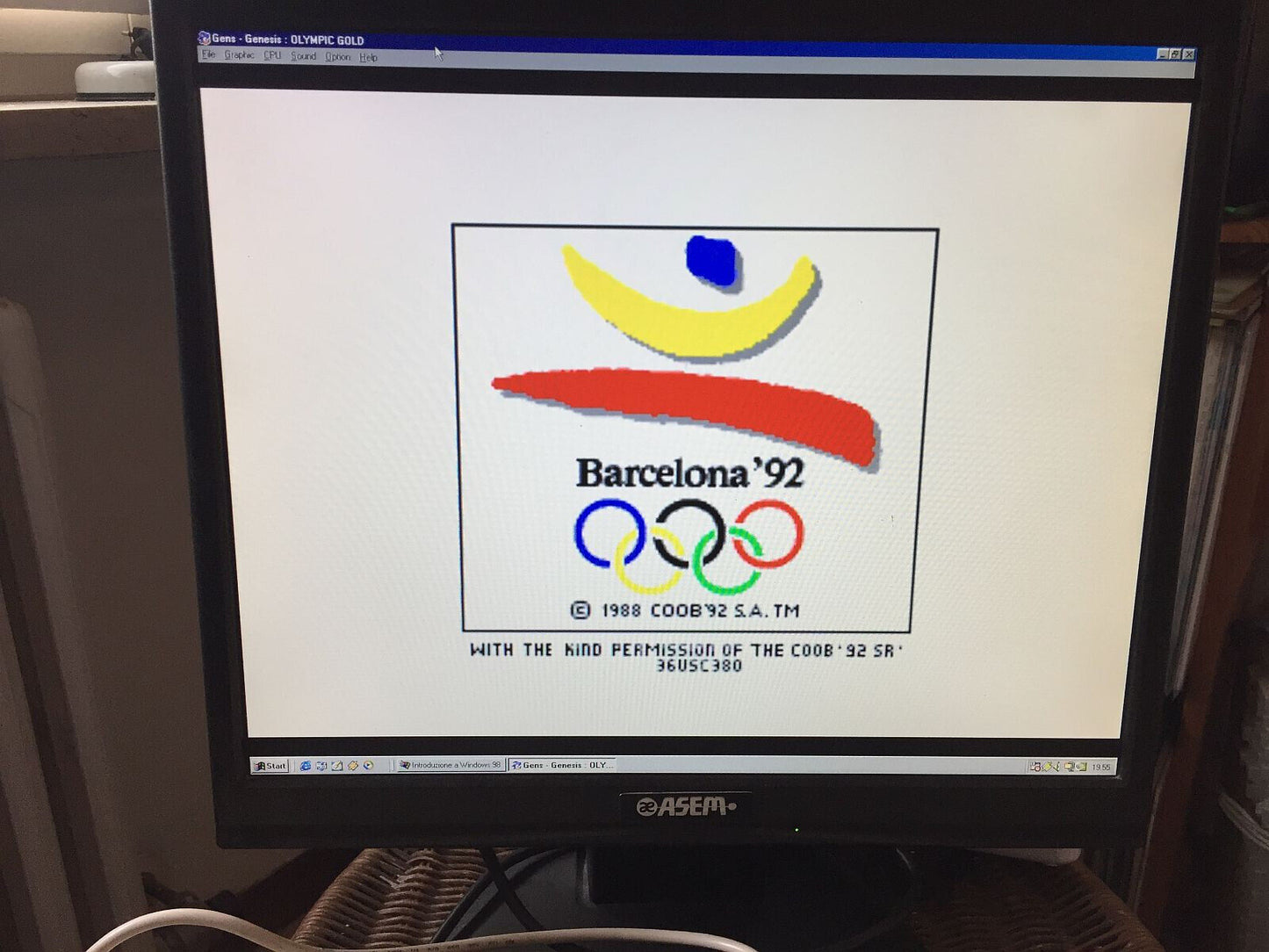 Retrocomputer Windows 98 SE Desktop Amd Athlon Xp 1800+ 1537 Mhz Retrogames Seriale Parallela