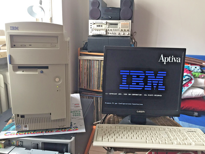 Retrogames Aptiva IBM B2G Intel Pentium 3 600 Mhz Slot 1 2x Seriale Parallela