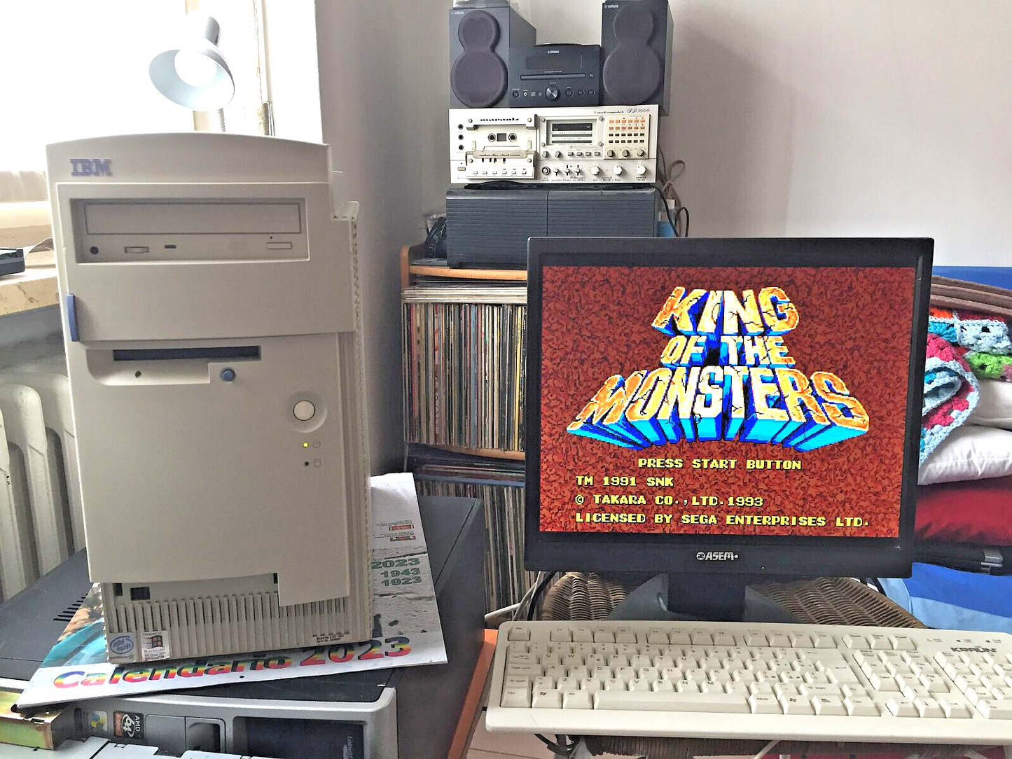 Windows 98SE Desktop Vintage Intel Celeron A 366 Mhz 2x Slot Isa Mobo Asus MEL C