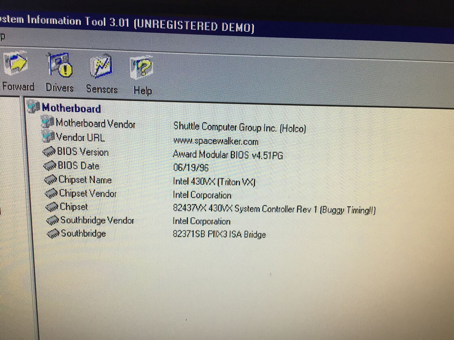 Windows 98 SE Vintage Desktop Intel Pentium 133Mhz 3x Isa Seriale Parallela Socket 7