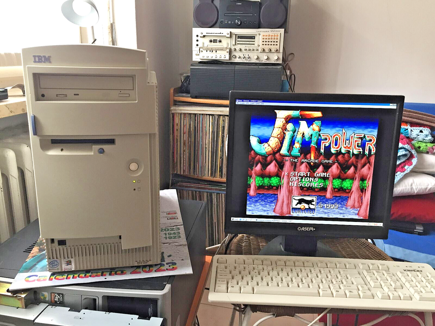 Windows 98SE Desktop Vintage Intel Celeron A 366 Mhz 2x Slot Isa Mobo Asus MEL C