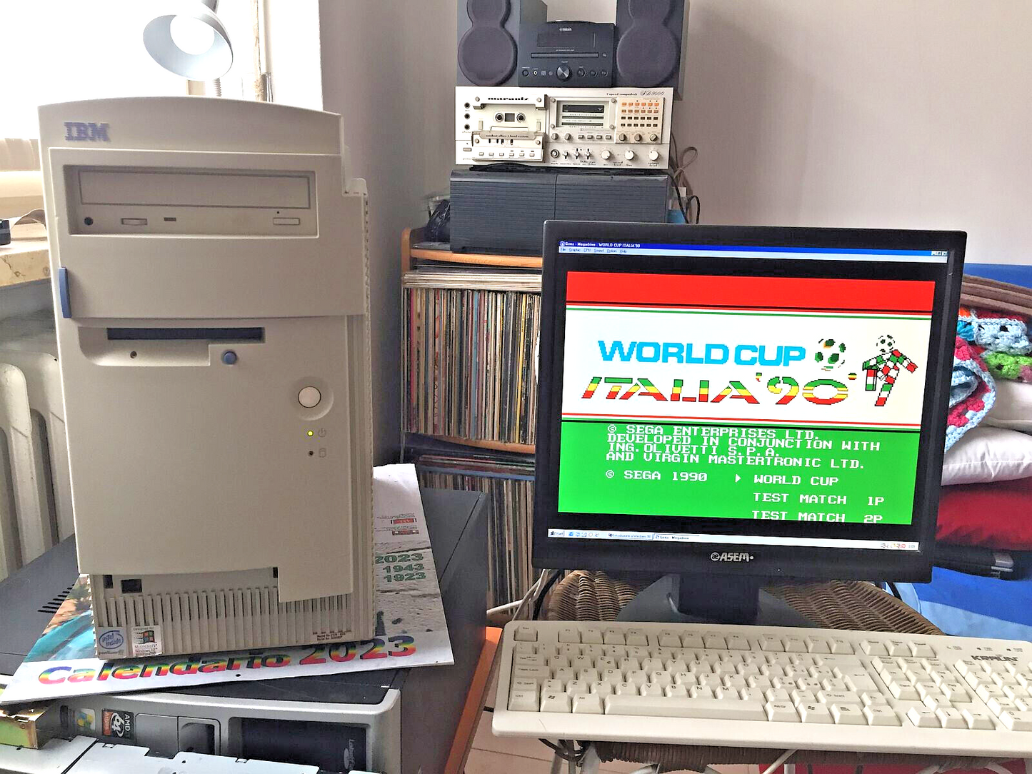 Retrogames Aptiva IBM B2G Intel Pentium 3 600 Mhz Slot 1 2x Seriale Parallela