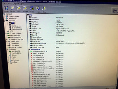 Windows 98 SE Vintage Desktop Intel Pentium 133Mhz 3x Isa Seriale Parallela Socket 7