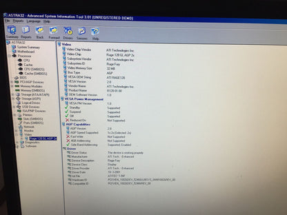 Windows 98 SE Desktop Dex Vintage Pentium 3 450 Mhz 2x Slot Isa Mobo Lucky Star