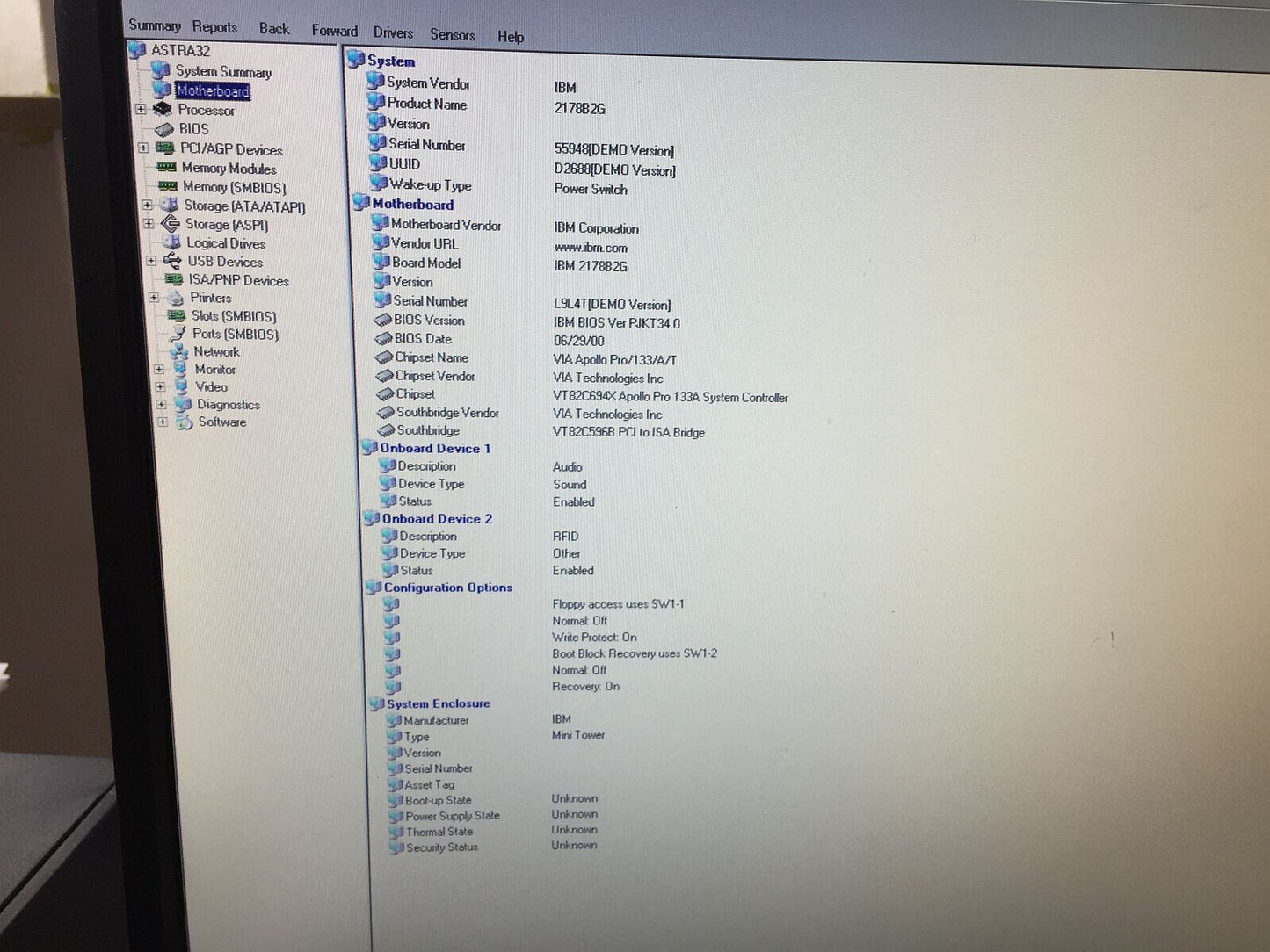 Retrogames Aptiva IBM B2G Intel Pentium 3 600 Mhz Slot 1 2x Seriale Parallela