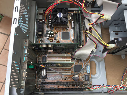 Windows 98SE Desktop Vintage Intel Celeron A 366 Mhz 2x Slot Isa Mobo Asus MEL C