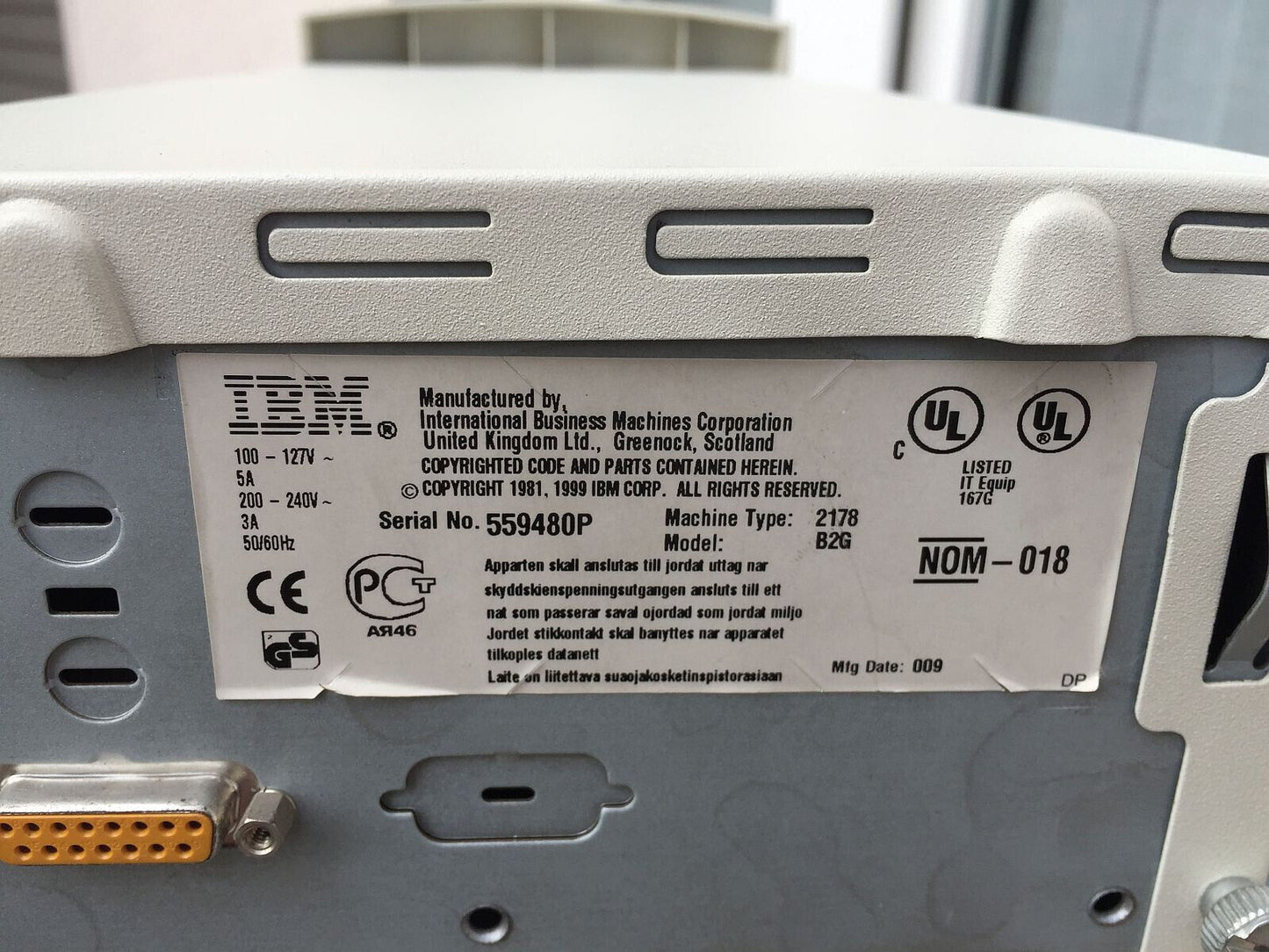 Retrogames Aptiva IBM B2G Intel Pentium 3 600 Mhz Slot 1 2x Seriale Parallela