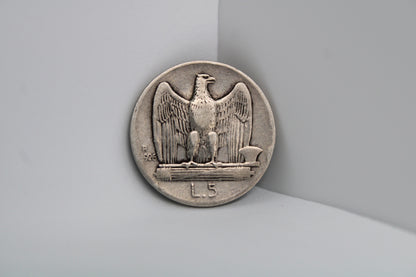5 Lire 1926 Aquilotto Argento R