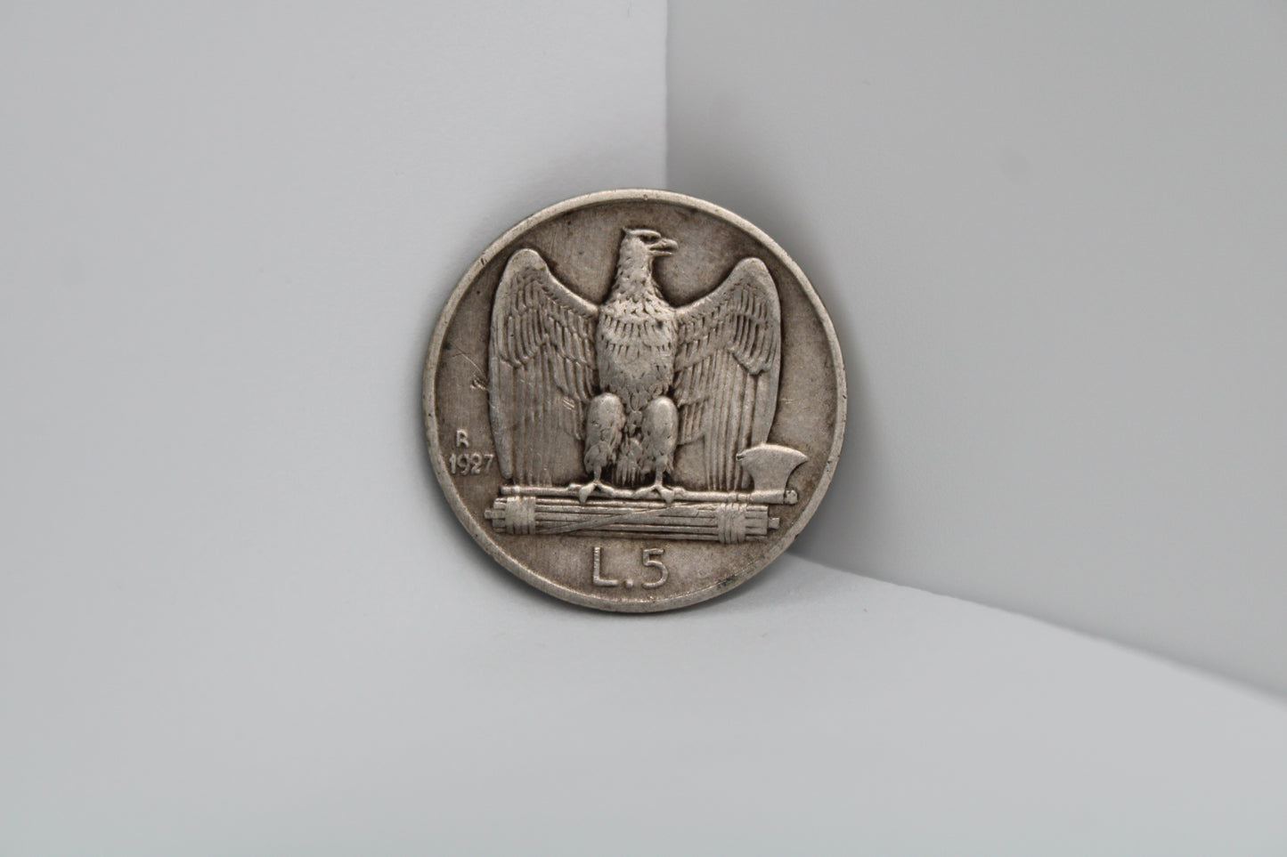 5 Lire 1927 Aquilotto Argento