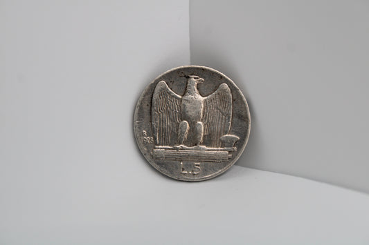 5 Lire 1928 Aquilotto Argento
