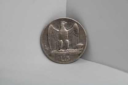 5 Lire 1929 Aquilotto Argento