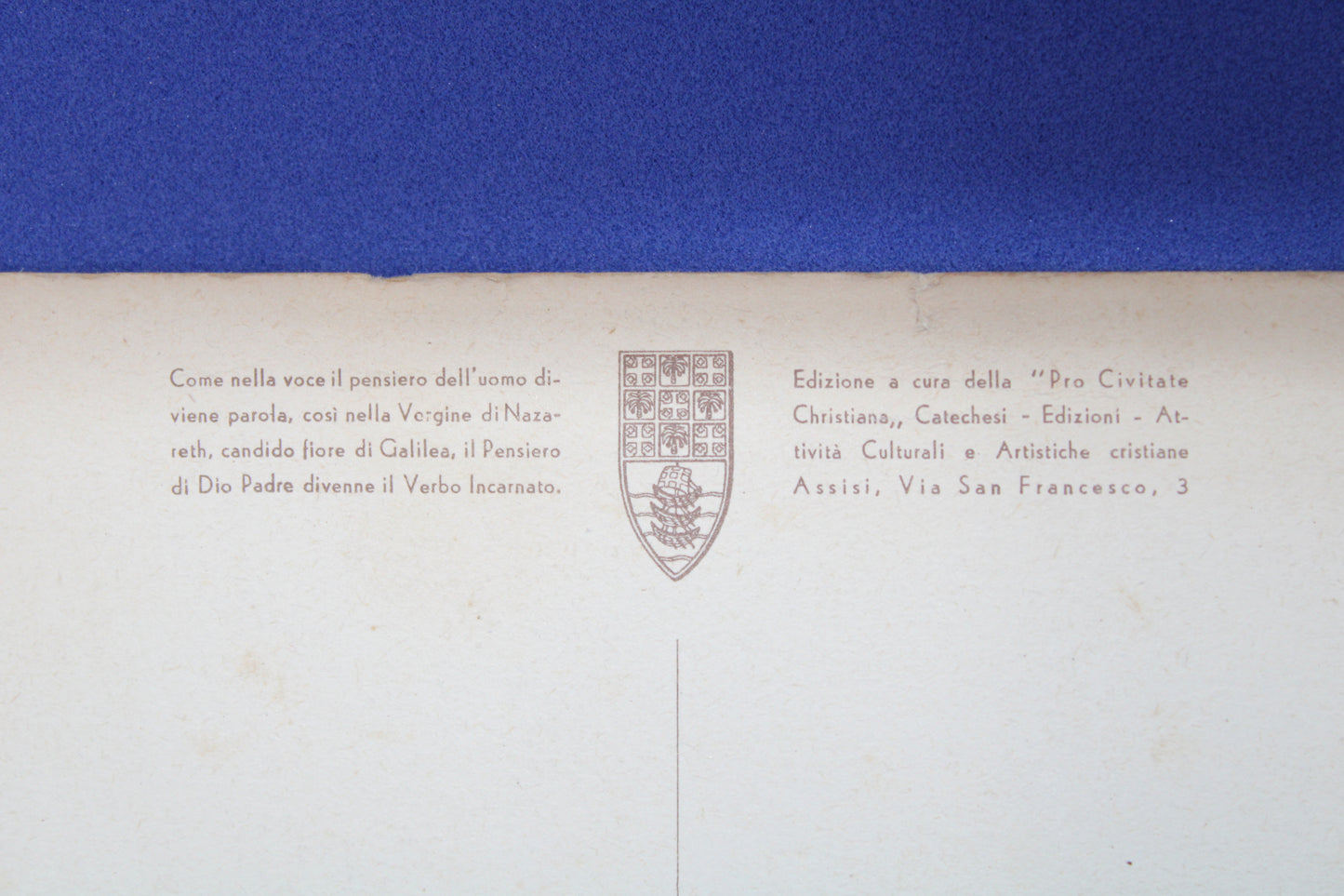 Tris di cartoline vintage non circolate Religiose