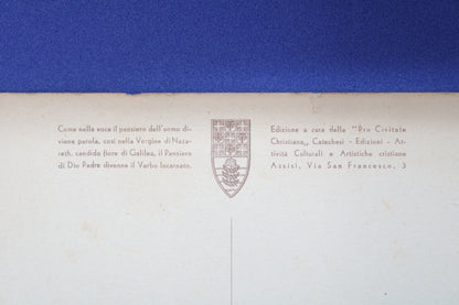 Tris di cartoline vintage non circolate Religiose