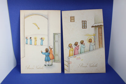 Tris di cartoline vintage non circolate Religiose