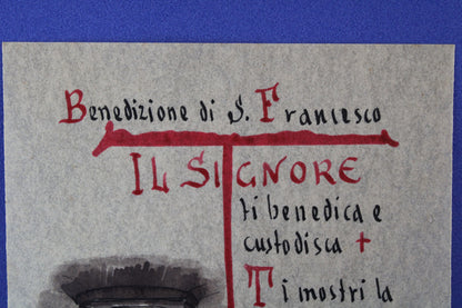 Stampa "Benedizione" di San Francesco Patrono d'Italia