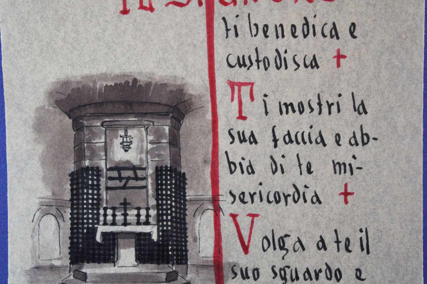 Stampa "Benedizione" di San Francesco Patrono d'Italia