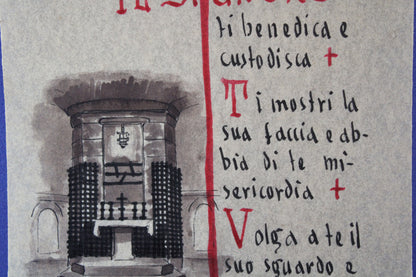 Stampa "Benedizione" di San Francesco Patrono d'Italia