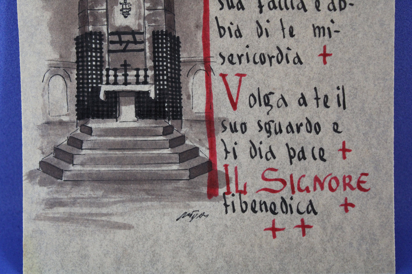 Stampa "Benedizione" di San Francesco Patrono d'Italia