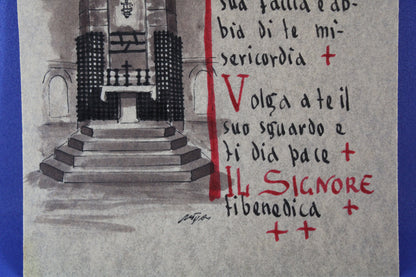 Stampa "Benedizione" di San Francesco Patrono d'Italia