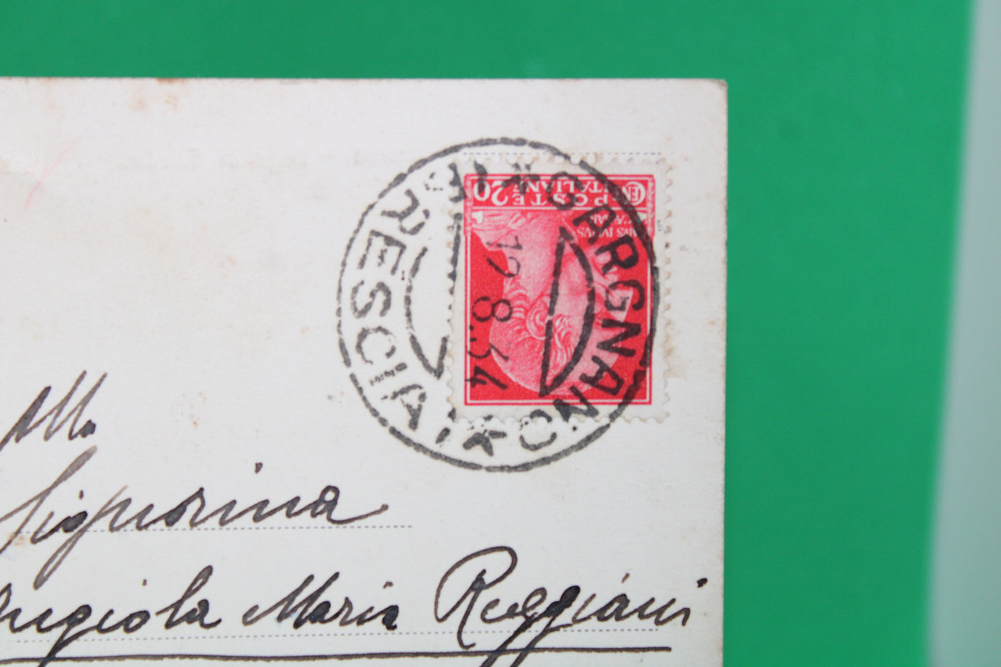 Francobollo 20 Centesimi 1929 Giulio Cesare Cartolina Viaggiata 1934
