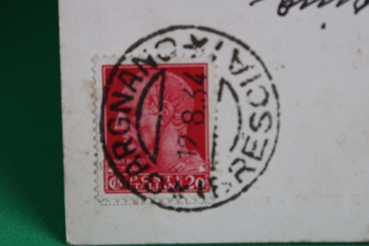Francobollo 20 Centesimi 1929 Giulio Cesare Cartolina Viaggiata 1934