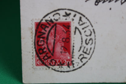 Francobollo 20 Centesimi 1929 Giulio Cesare Cartolina Viaggiata 1934