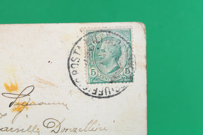Francobollo 5 Centesimi 1906 Vittorio Emanuele III Cartolina Viaggiata