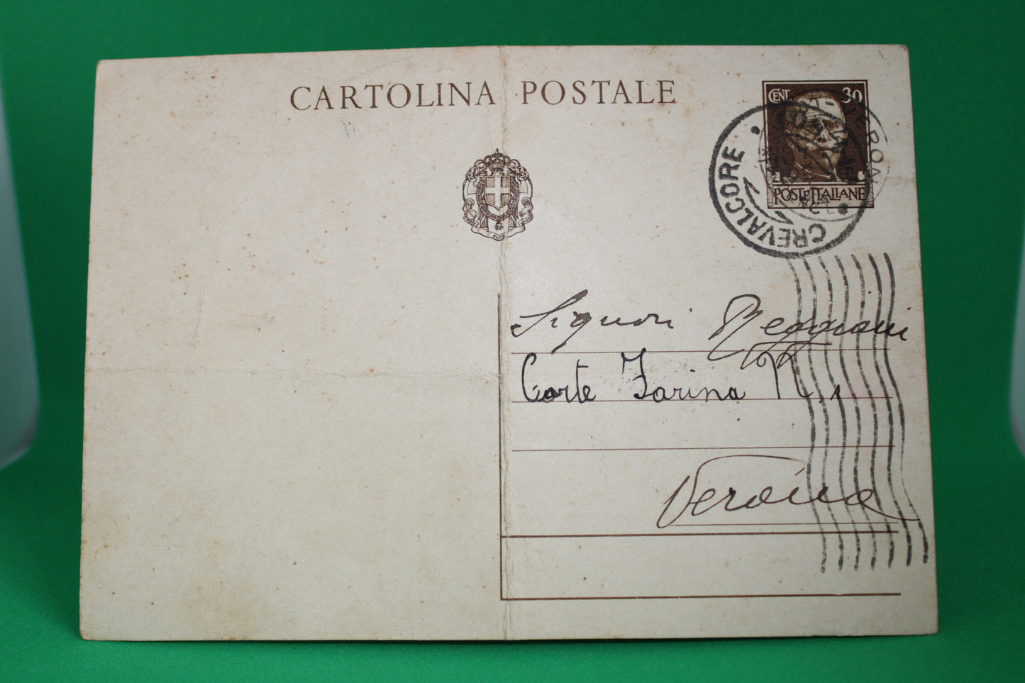 Cartolina Postale 30 Centesimi Viaggiata Serie Imperiale 1942