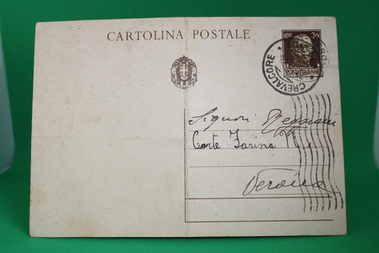 Cartolina Postale 30 Centesimi Viaggiata Serie Imperiale 1942