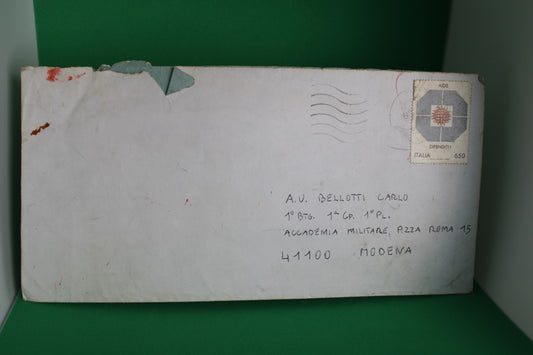 Francobollo Lotta Contro l'AIDS usato su busta 1989