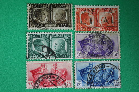 Hitler e Mussolini 1941 Fratellanza D'Armi Italo-Tedesca Regno d'Italia Serie Completa