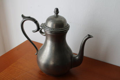 Set da tè in peltro del XX° secolo 95% 5 Pezzi FAIB Vintage Made In Italy