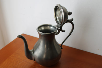 Set da tè in peltro del XX° secolo 95% 5 Pezzi FAIB Vintage Made In Italy