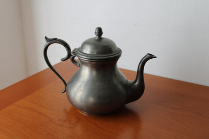 Set da tè in peltro del XX° secolo 95% 5 Pezzi FAIB Vintage Made In Italy