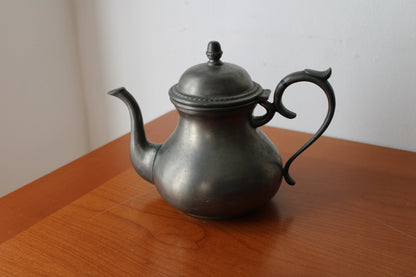 Set da tè in peltro del XX° secolo 95% 5 Pezzi FAIB Vintage Made In Italy