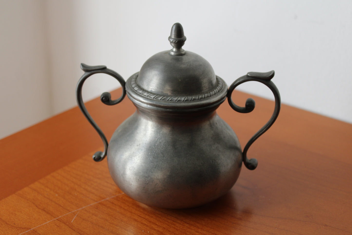 Set da tè in peltro del XX° secolo 95% 5 Pezzi FAIB Vintage Made In Italy