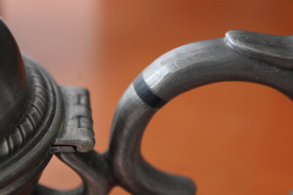 Set da tè in peltro del XX° secolo 95% 5 Pezzi FAIB Vintage Made In Italy