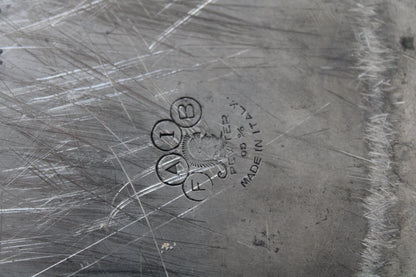 Set da tè in peltro del XX° secolo 95% 5 Pezzi FAIB Vintage Made In Italy