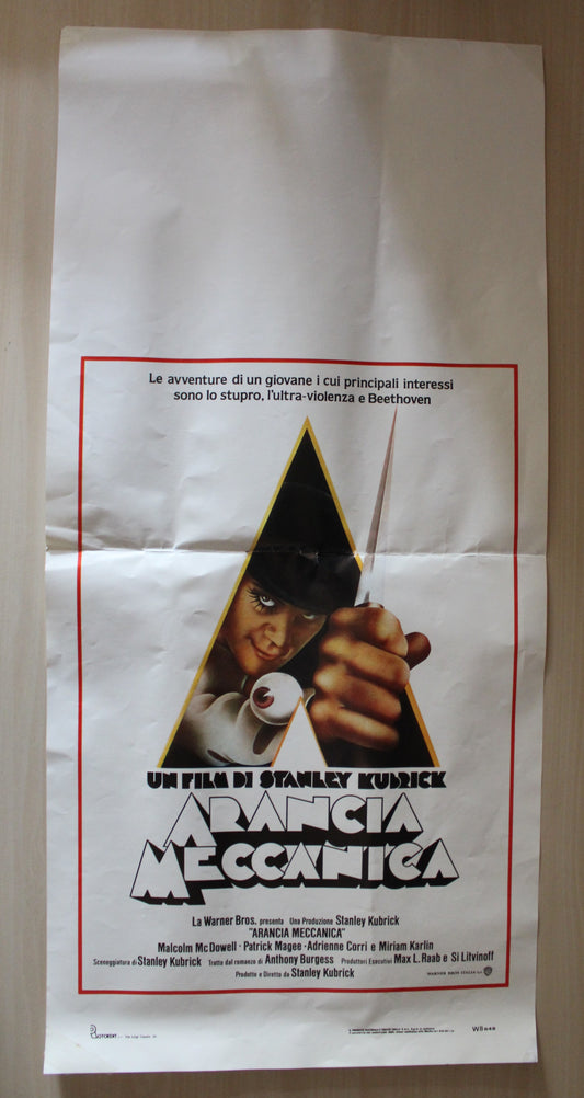 Arancia Meccanica Locandina Cinema Originale 1971 Stanley Kubrick