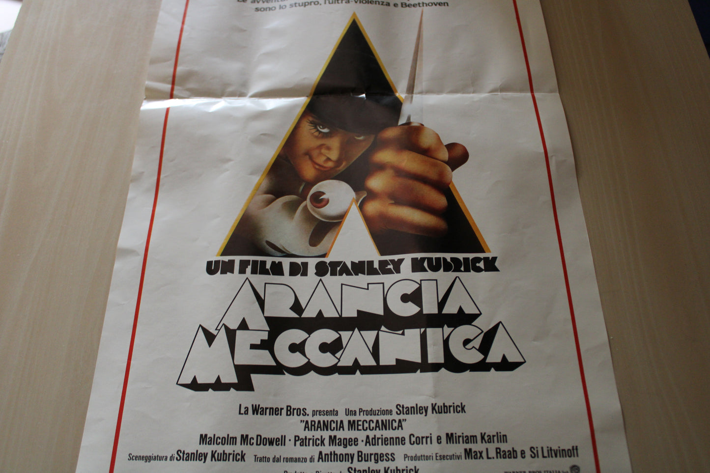 Arancia Meccanica Locandina Cinema Originale 1971 Stanley Kubrick