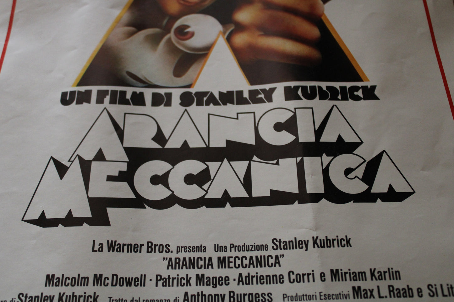 Arancia Meccanica Locandina Cinema Originale 1971 Stanley Kubrick
