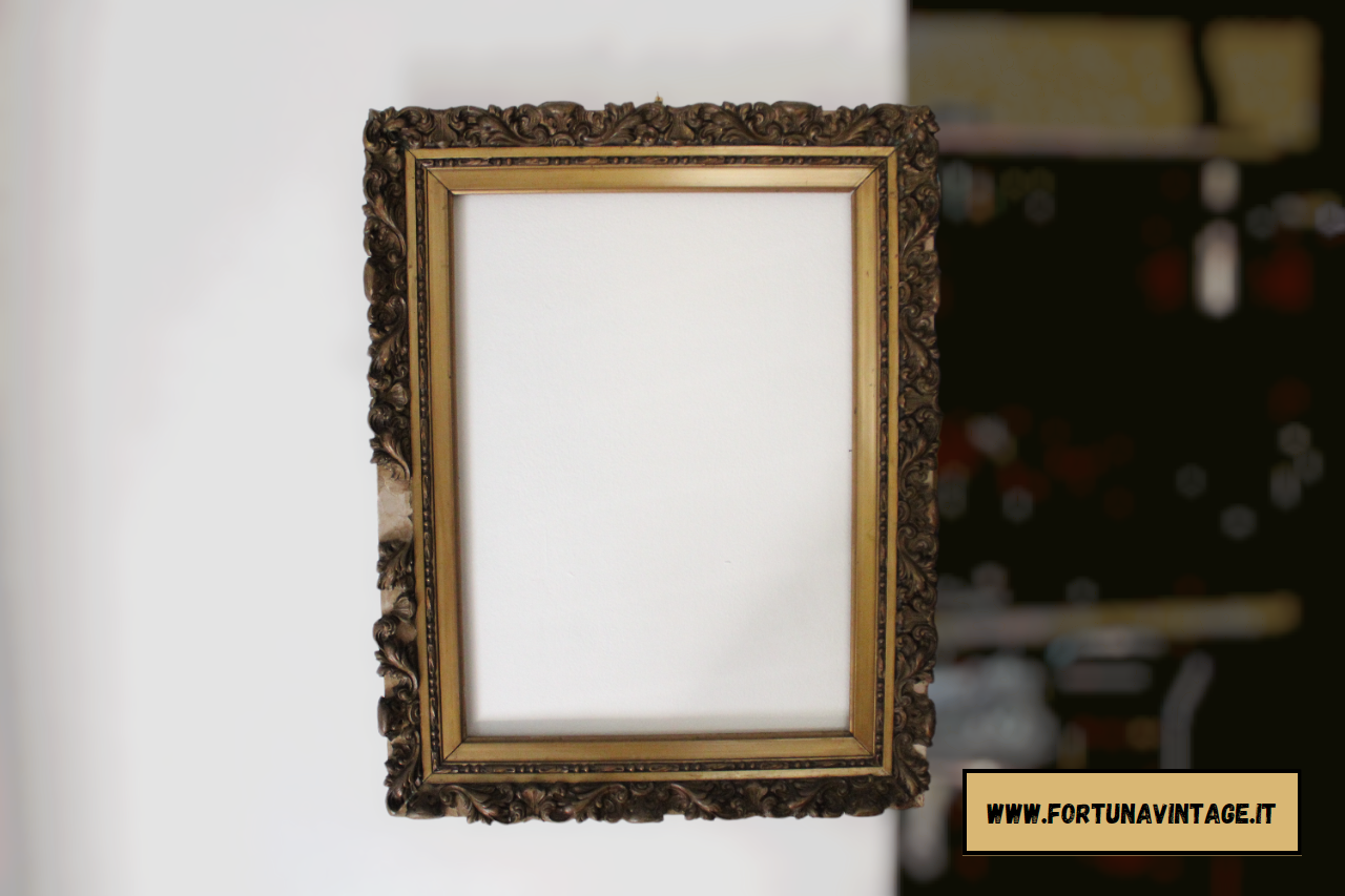Cornice da Specchio XIX° secolo Liberty Parzialmente Restaurata (15% SCONTO IN CARRELLO)