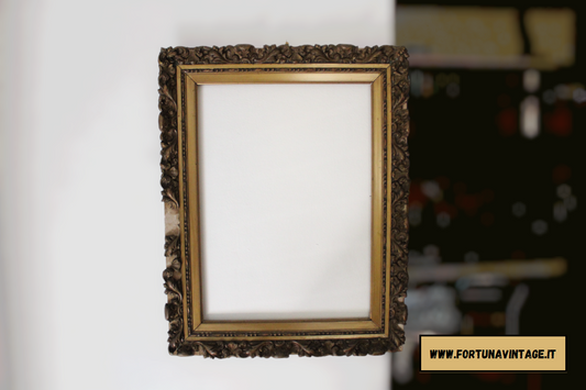 Cornice da Specchio XIX° secolo Liberty Parzialmente Restaurata (15% SCONTO IN CARRELLO)